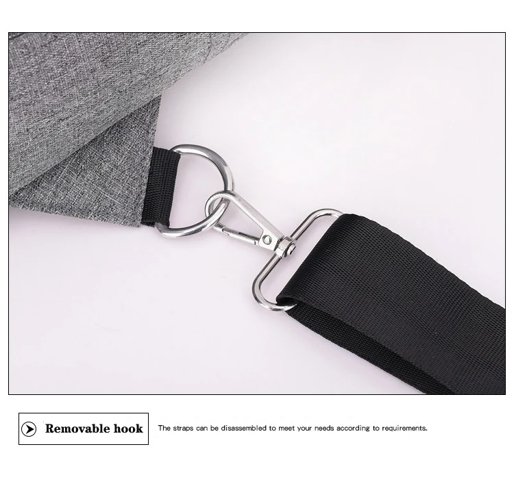 Новая мужская сумка для зарядки через USB, водонепроницаемая сумка для ноутбука, модные спортивные повседневные одноцветные Наплечная Сумка, сумка sac a dos