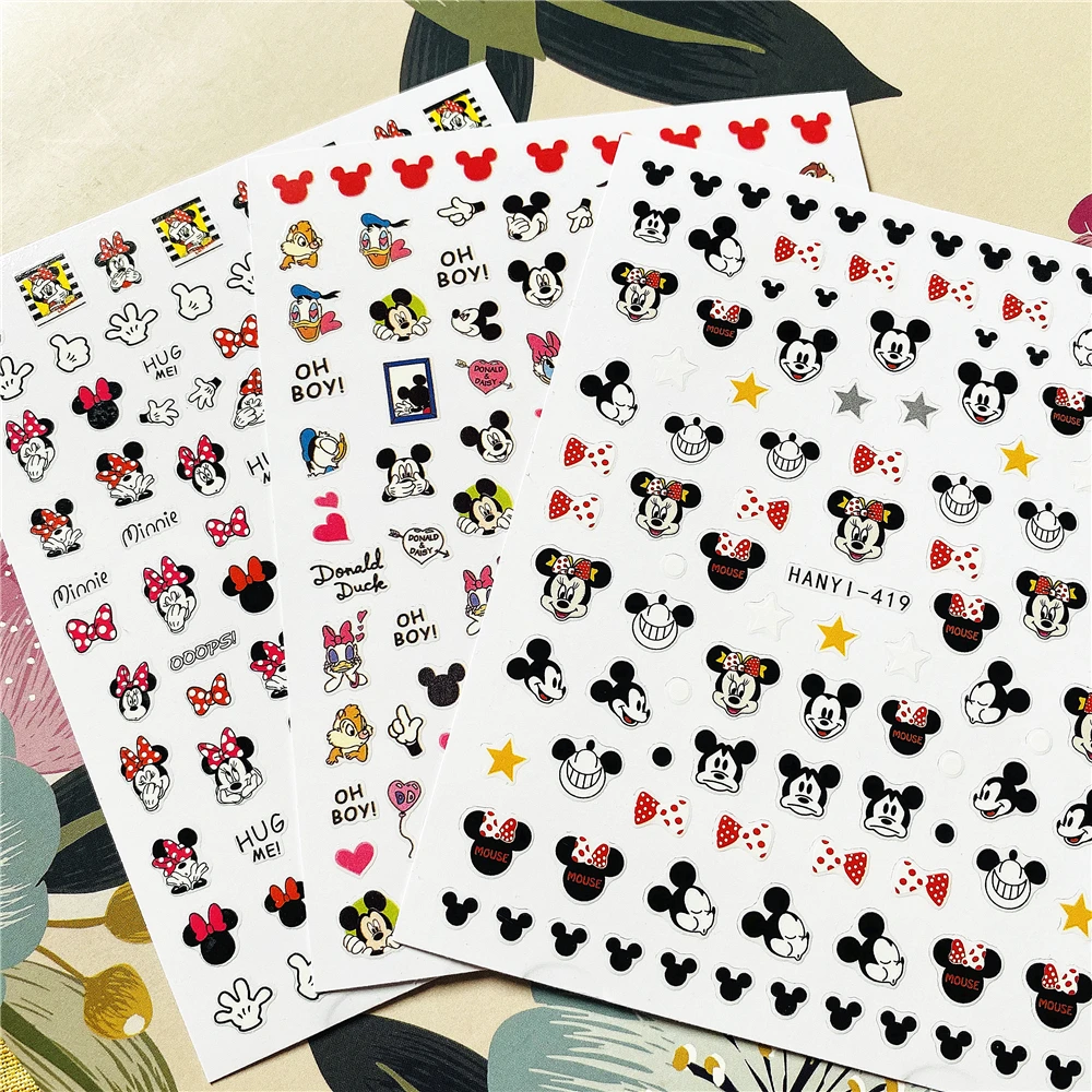 

HANYI-419-096-097 Cartoon rat mouse 3D Back glue Nail decal Nail sticker Nail decoration Nail art Nail tool Nail ornament