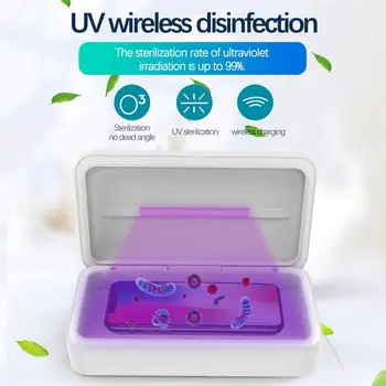 

Multifunctional Wireless Sterilization Box LED light UV Sterilization Box Mask Phone Wireless Charge Disinfection Case Tool