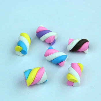 

5pcs Simulating colored cotton sticks Soft pottery marshmallows For Clear Fluffy Slime Gift Toy for Children