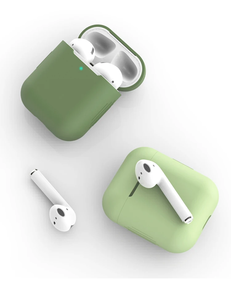 SoCouple силиконовый Bluetooth беспроводной чехол для наушников Защитный чехол для Airpods аксессуары для кожи для Apple Airpods зарядная коробка
