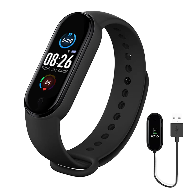 M5 Smart Band Watch Men Women Smart Watch Heart Rate Blood Pressure Sleep Monitor Pedometer Bluetooth Connection for IOS Android 1