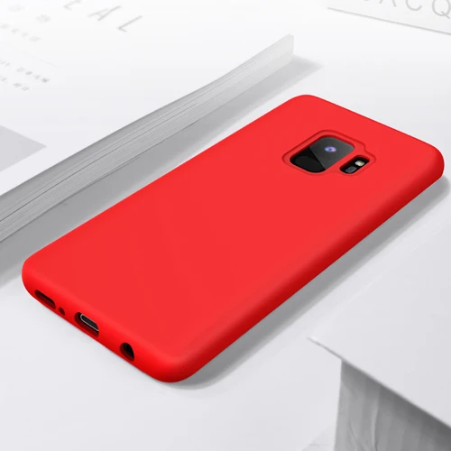 Распродажа для samsung Galaxy S9 S9 Plus чехол для телефона XUNDD роскошный жидкий силиконовый крепкий противоударный чехол для Galaxy S9+ чехол - Цвет: red phone case