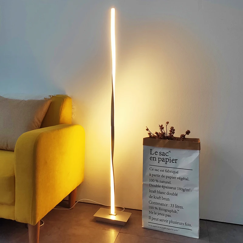 Nordic Floor Lamp LED Master Bedroom Loft Decor Modern Standing Lamp Dining Room Study Reding Cafe Floor Lamps for Living Room