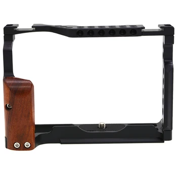 

Camera Cage Aluminum Alloy Photography Video Camera Cage with Dual Cold Shoe Mount for Fujifilm X-T3/X-T2