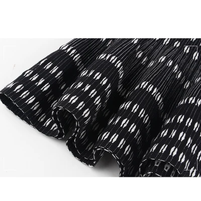 Dressnow/женская зимняя эластичная трикотажная юбка с высокой плотностью, сексуальная крутая пряжа, плотная полосатая Женская юбка черного цвета