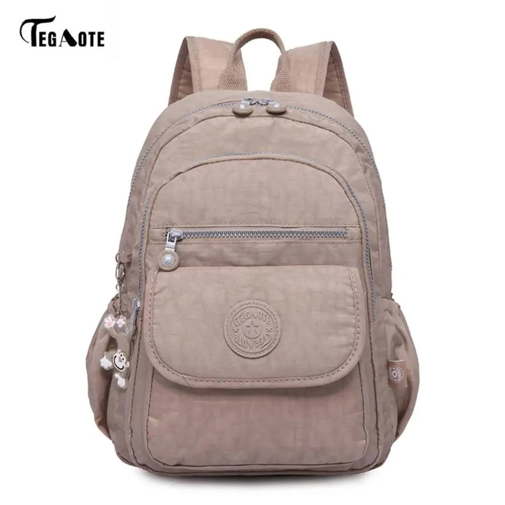 Школьные рюкзаки для ноутбука для девочек-подростков Mochila женские рюкзаки противоугонные водонепроницаемые сумки для мужчин и женщин - Цвет: apricot