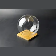 Пустая стеклянная снежный шар мох DIY Ваза Круглая косая бутылка