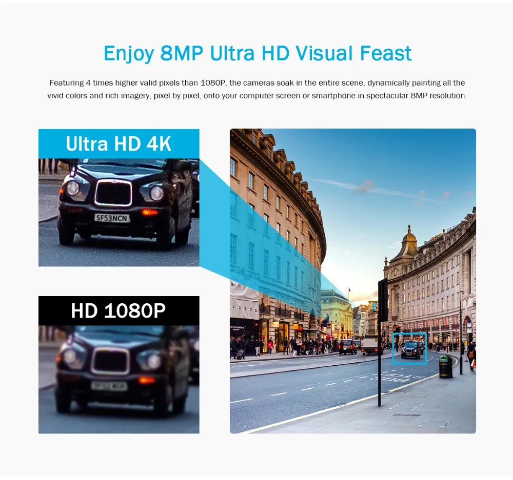 ANNKE 4K Ultra HD PoE сетевая видео система безопасности 8CH 4K H.265 NVR наблюдения 4x4K HD IP67 POE камеры видеонаблюдения с 1T HDD