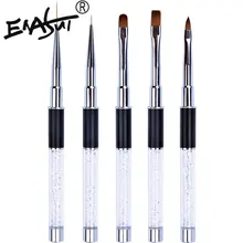 ENASUI набор кистей для ногтей, 5 шт., УФ-гель, стразы, ручки, кисти для рисования, советы для рисования, инструменты для наращивания, инструменты для маникюра