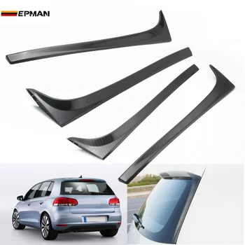 

EPMAN 2pcs Rear Wing Side Spoiler Stickers Trim Cover Accessories Car Styling For VW GOLF 7 7.5 MK7 MK7.5 14-18 EPCY431BK