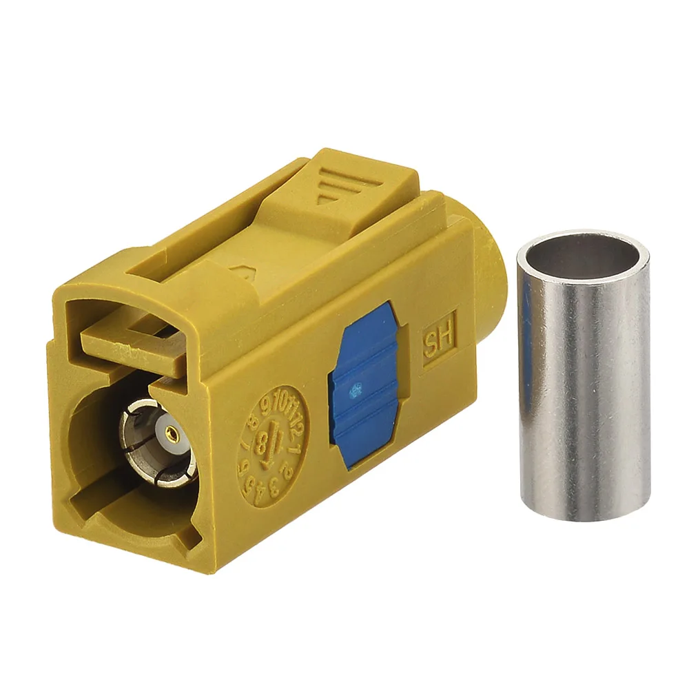 Female Straight Crimp RF Coaxial Connector for Satellite Radio
