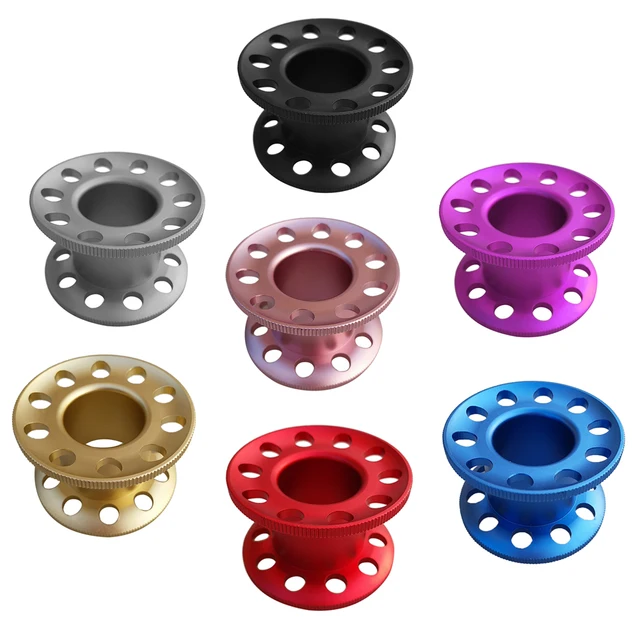 US $4.92 Lightweight Aluminum Alloy Scuba Diving Finger Spool Dive Reel Snorkeling Guide Line Spool Holder W
