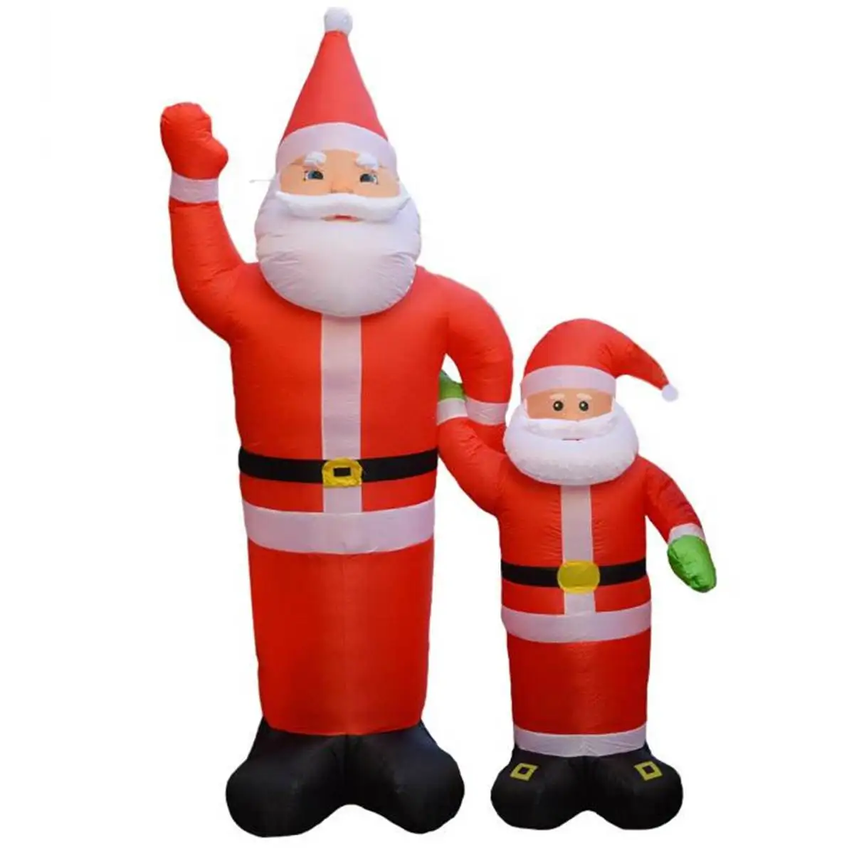 

Hot 2.4M LED Air Inflatable Santa Claus Snowman With Blower Garden Outdoor Layout Christmas Decor Figure Kids Classic Toys EU Pl