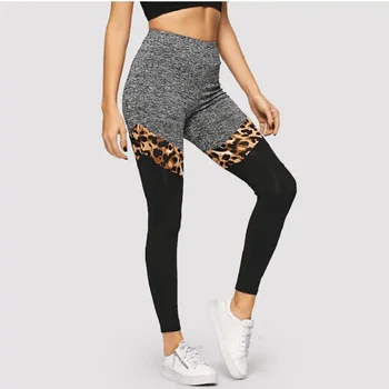 

Leopard Print High Waist Hip Push Up Yoga Leggings Women High Elastic Slim Gym Workout Tight Pants Fitness Clothing Sexy Speckle