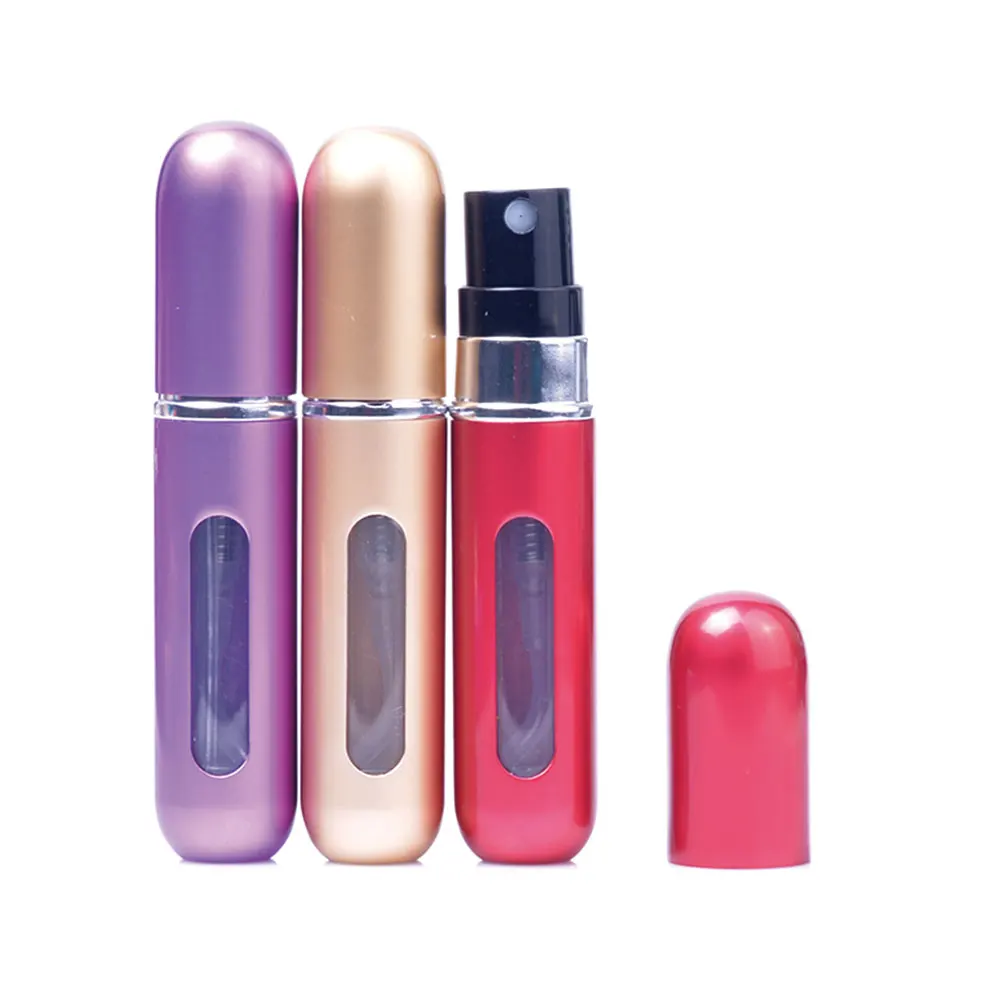 

5ml 8ml Refillable Mini Perfume Spray Bottle Aluminum Spray Atomizer Portable Travel Cosmetic Container Perfume Bottle