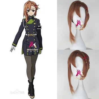 

New halloween Seraph of the End Sayuri Hana Wig Cosplay Costume Owari no Seraph Men Women Short Synthetic Hair Party Wigs+wig ca
