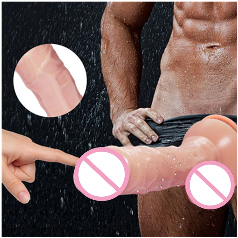 Sex toys realistic flesh-colored big dildo simulation penis adults toys cock dick erotic bullet goods not vibrator sex shop anal sexs toy