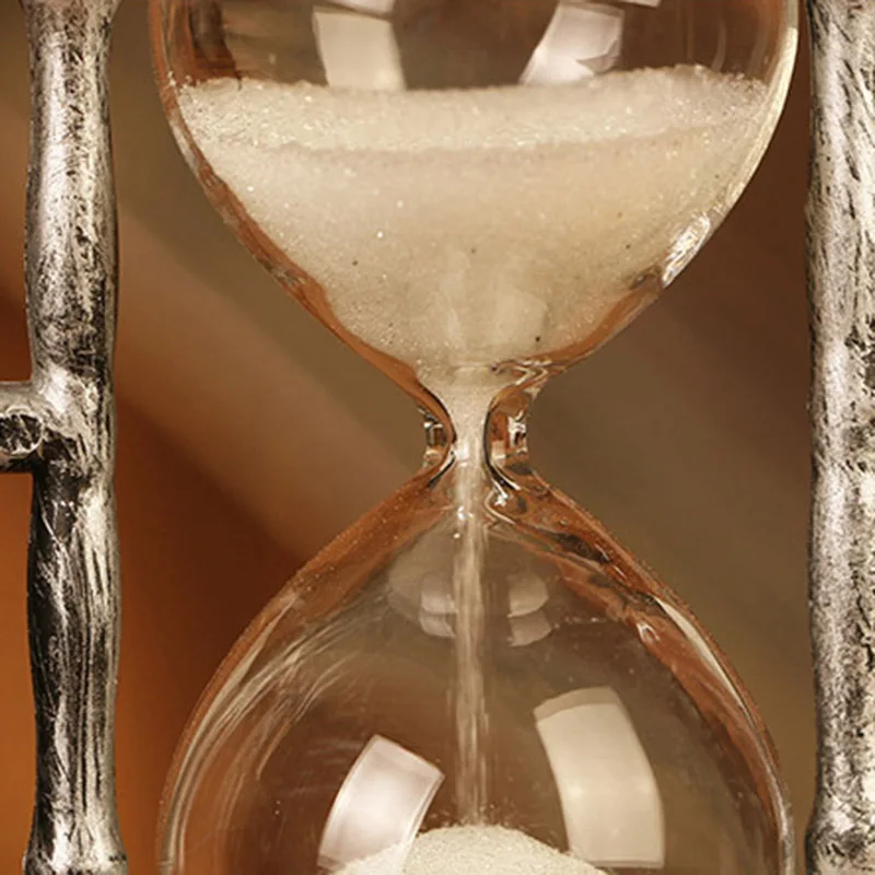 Креативные украшения песочные часы Золотая Серебряная ручка трубка уличная лампа украшение Европейский ретро белые песочные часы домашний стол офисный Декор