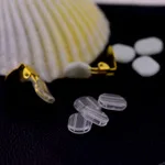 От производителя; Pierceless Clip-on Япония экспорта, не вызывает аллергию, каучуковые серьги-клипсы на u-образной формы прозрачный уха украшения для ногтей