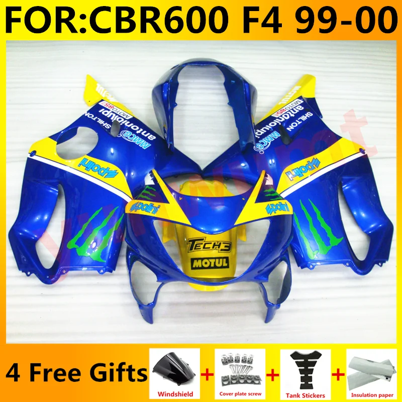 Комплект обтекателей из АБС-пластика для мотоцикла Honda CBR 600 F4 1999 2000 CBR600 99 00