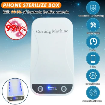 

5V UV Light Phone Sterilizer Box Jewelry Phones Cleaner Personal Sanitizer Disinfection Cabinet with Aromatherapy Esterilizador