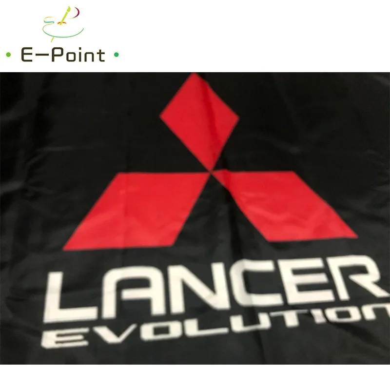 Автомобильный флажок из Mitsubishi Lancer Evolution 90*150 см Размеры рождественские украшения для дома и сада