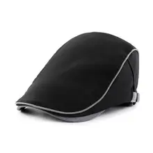 Новая мода весна лето мужская шляпа Мода Западный стиль утконоса плоский Плющ Регулируемая бейсбольная кепка хлопок газетчик берет