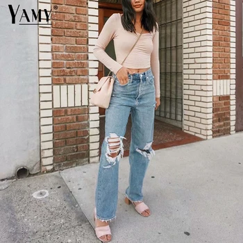 boyfriend jeans korean style