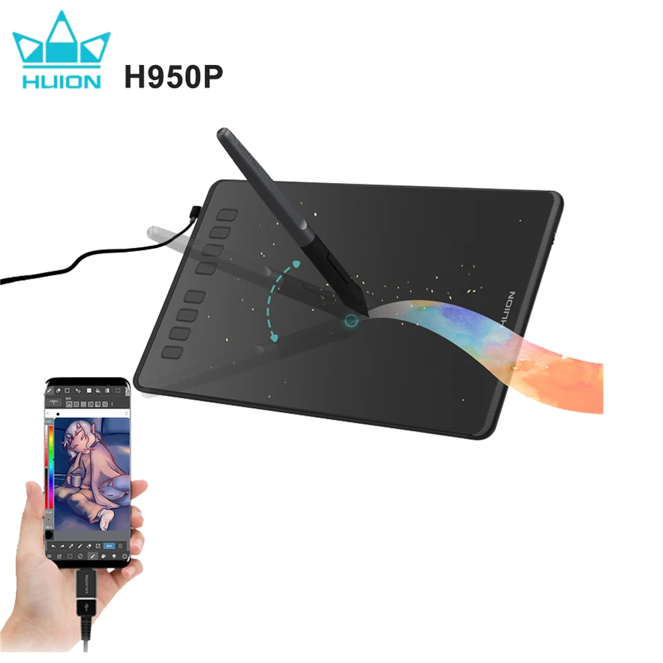 HUION Ultralight Graphic Drawing Tablet with Stylus