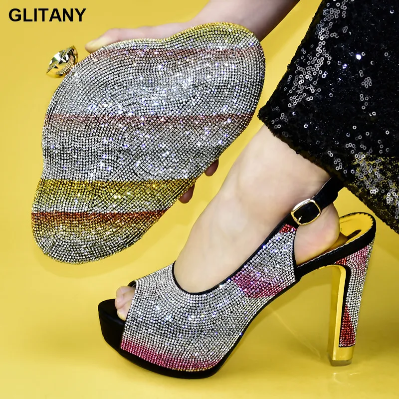 Latest Italian Shoes with Matching Bags Shoe Women and To Match Set Italy Nigerian Party Pumps Purse | Обувь