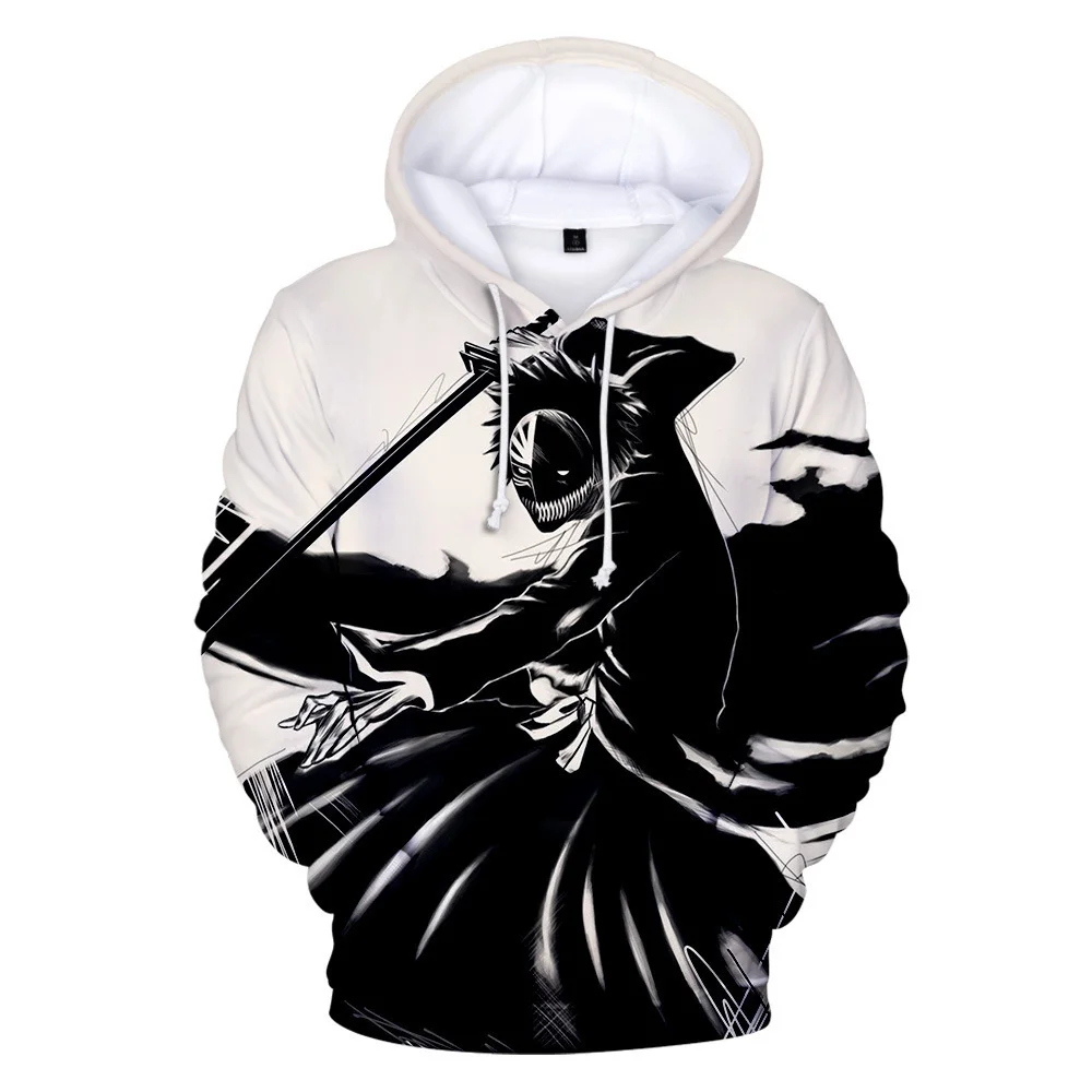 New 3D Print Anime Men/women BLEACH Hoodies Long Sleeve Casual Hooded