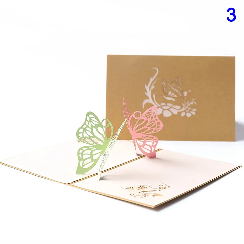  Handmade Birthday Greeting Card 3D Invitation Card for Birthday Wedding Party E2S - 4000065713973