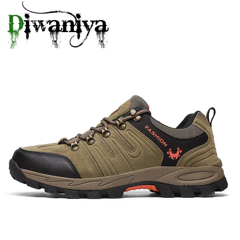 Khaki 39-46, высокое качество, мужские треккинговые кроссовки,, уличная дышащая спортивная обувь, мужские кроссовки для скалолазания, атлетические - Цвет: Khaki
