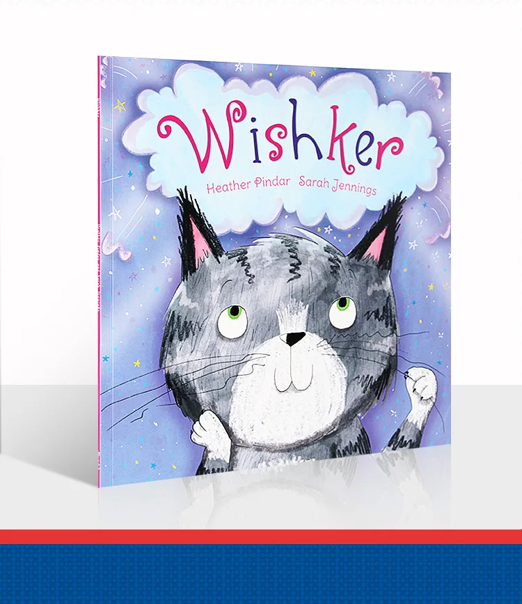 Английский оригинал детская книжка с картинками wwishker-Кот усов в мягкой обложке Раннее детство английская книга