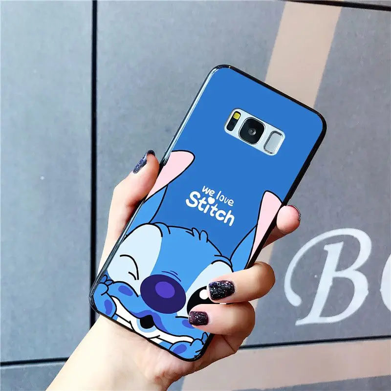 Babaite в сказочном стиле витражи из мультфильма «Лило Стич» чехол для телефона для samsung Galaxy S10E S7 край S9 S8 S10plus S6 S10Lite S5 M10