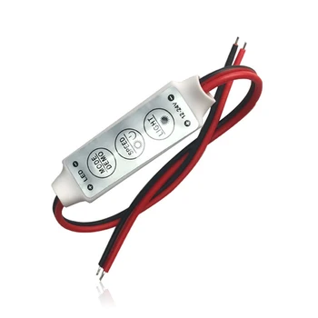 

10pcs 3-button mini controller monochromatic light bar light with adjustment switch 12-24V controller