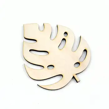 

Wooden Tropical Monstera Palm Leaf Shape For Crafts And Decoration - Laser Cut - Palm Wall Art - Tropical Decor - Blank Craft S