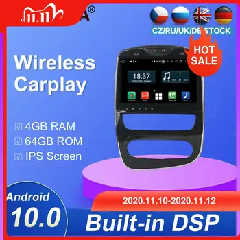 

Android10.0 System Car Ultimedia DVD Player For Renault Clio 2017-2018 GPS Navigation Auto Audio Radio Stereo Head Unit 64gb Dsp