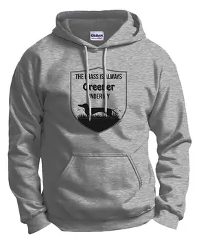 

Funny Dog Gift Grass is Greener Under My Wiener Dog Hoodie Sweatshirt Men Women Hoodie Sweatshirt