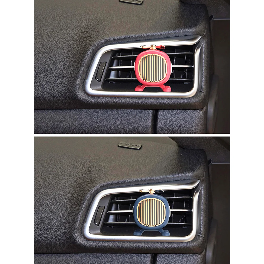 Decoration Aromatherapy Cute Perfume Parking Plate Car Air Freshener Mini Luminous Number ABS Space Saving Helicopter Shape