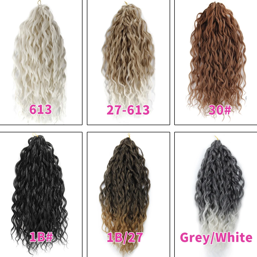 YxCherishair Afro Curls Synthetic Crochet Hair Braids Yaki Kinky Soft Ombre Loose Wave Braiding Hair Extensions 18 inches Black