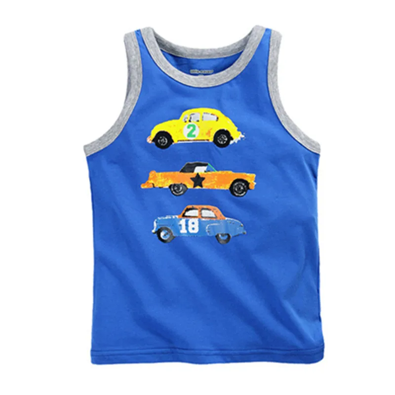 Summer Baby Boys Vest Tshirt, Blue Fashion Vest Tees,printed Cute