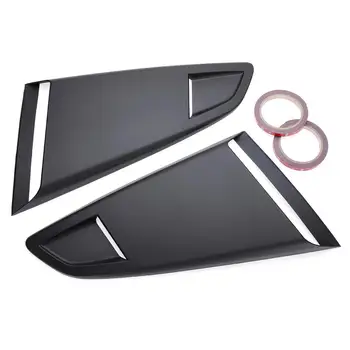 

2pcs Car Side Rear Window Quarter Louver Side Vent Deflector Scoop Cover For Ford For Mustang 2015-2020 2 Door For Coupe Model