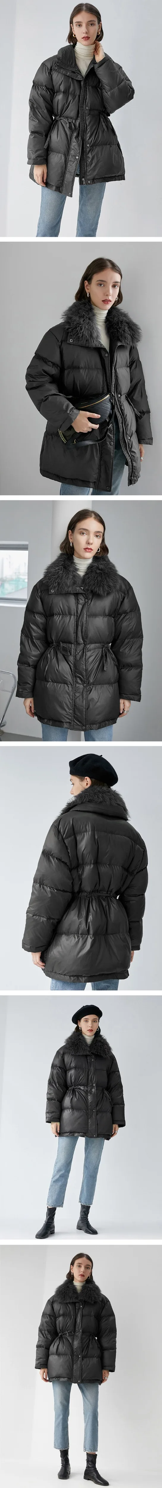 Models duck down jacket