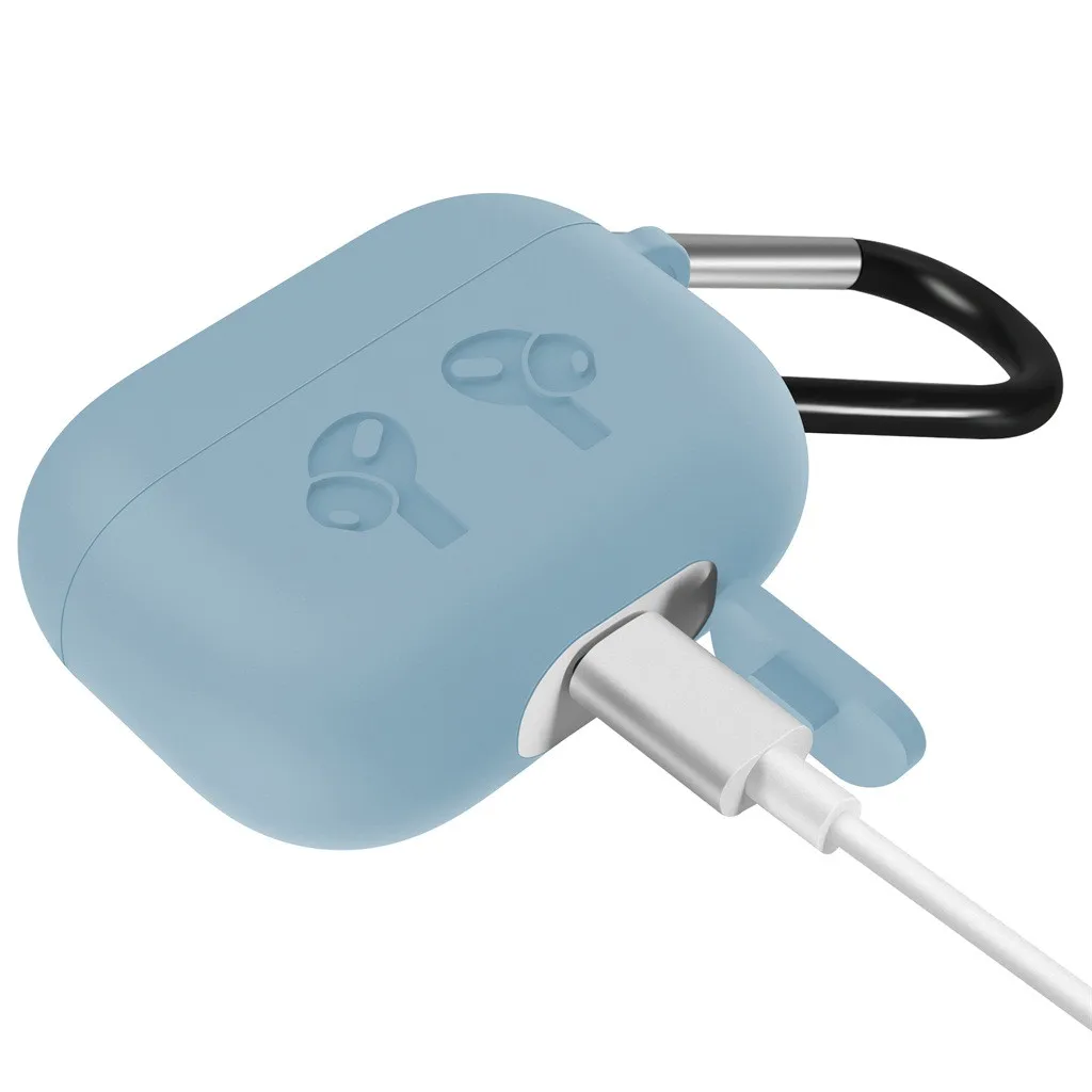 Для AirPods Pro беспроводной зарядный чехол силиконовый защитный чехол с кольцом-держателем брелок, Лидер продаж