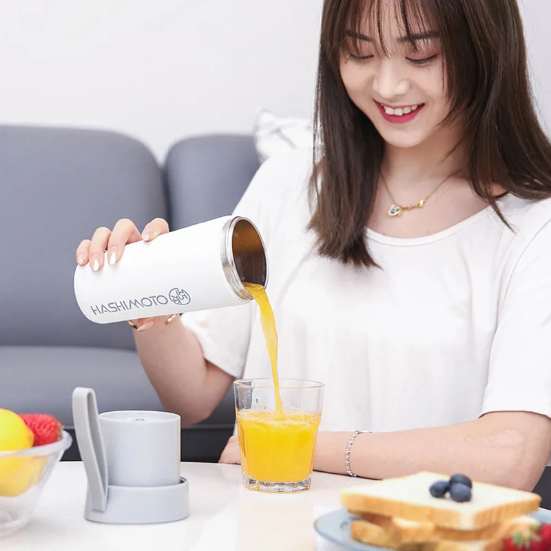 Electric Juicer Portable Blender Fruit Extractors USB Magnetic Charge  Juice Maker Food-Processor Smoothie 304 Stainless Steel