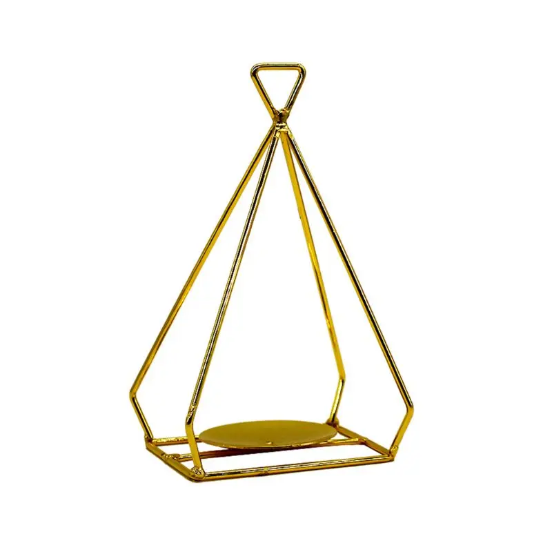 Small Style C Скандинавском стиле 3D геометрический подсвечник Металлический Подсвечник Свадебная вечеринка украшение стола E65B - Цвет: Small Style C