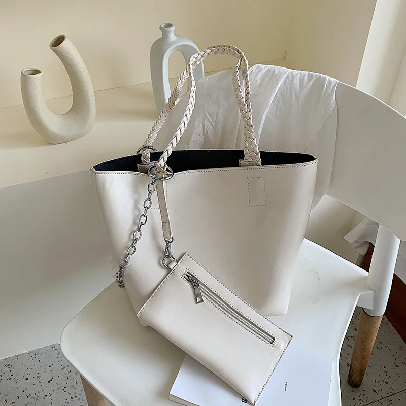 

Bag Women's Large 2020 New Style chao yang Gas Versatile Textured Shoulder Bag Simple Fashion Toth Handbag