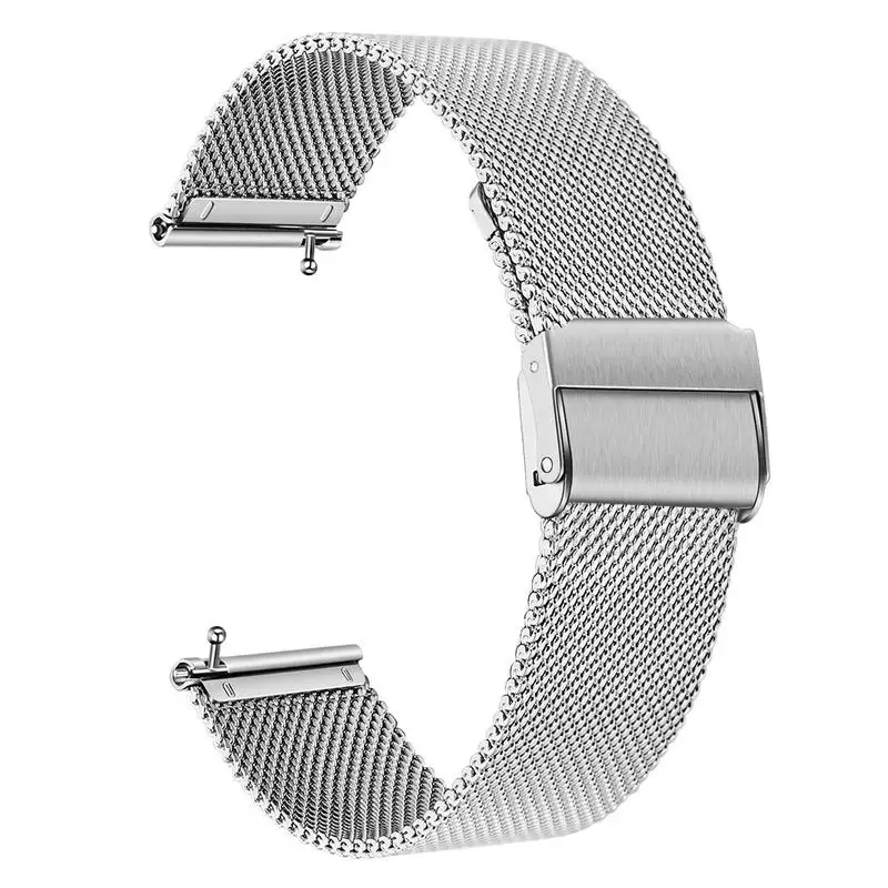 Ремешок для часов, Миланская петля, ремешок для часов+ двойной замок застежка для Fitbit Versa/2/Lite/SE сетки Нержавеющая сталь ремешок для наручных часов быстроразъёмное соединение ленточная